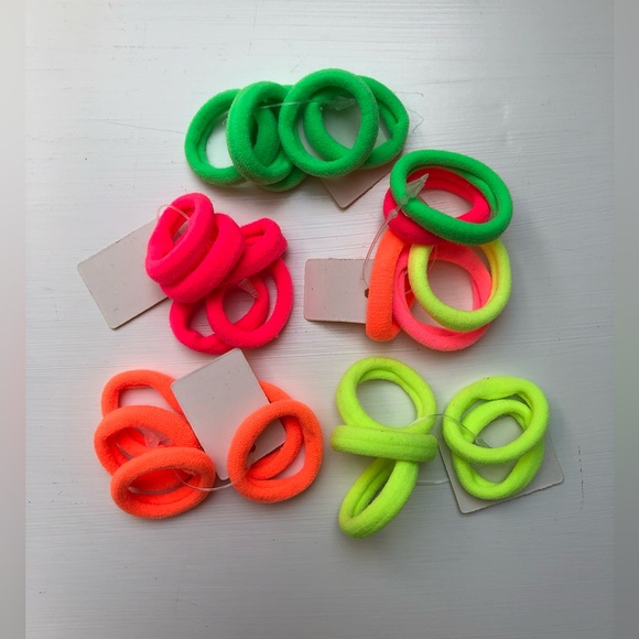 New Bright Neon Comfort Ponytail Braid Bands - Picture 3 of 4